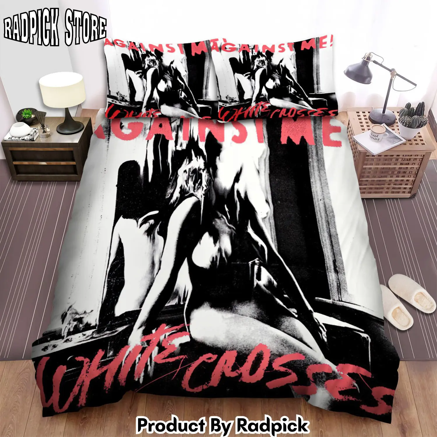 Radpick against me band album while crosses bed sheets spread comforter duvet cover bedding sets rp3278883
